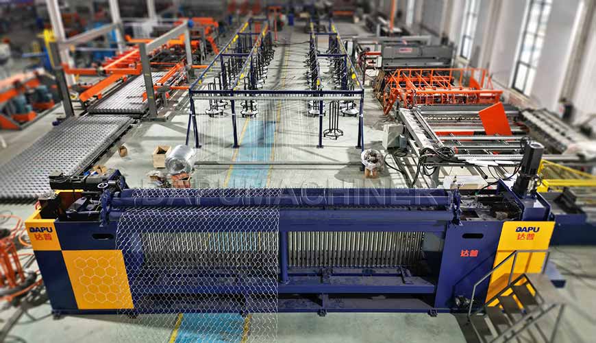 Our fully automatic CNC gabion mesh machine, manufactured with 30 years of R&D experience, features high-speed weaving and precision mesh control technology.