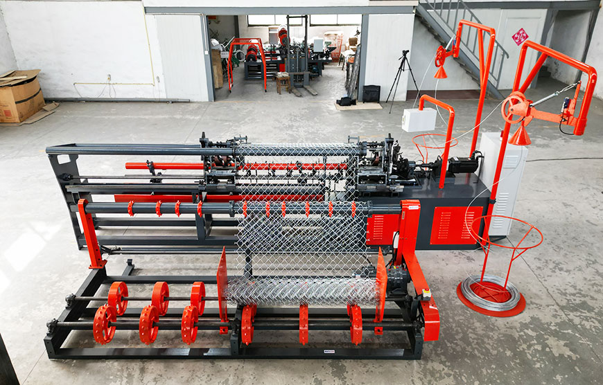 double-wire-chain-link-fence-machine